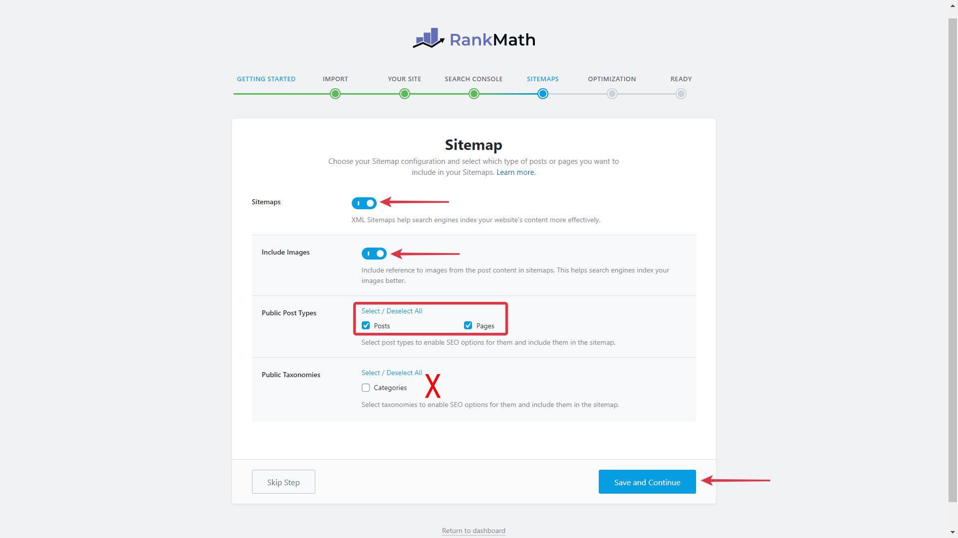 Enable Sitemap In Rank Math