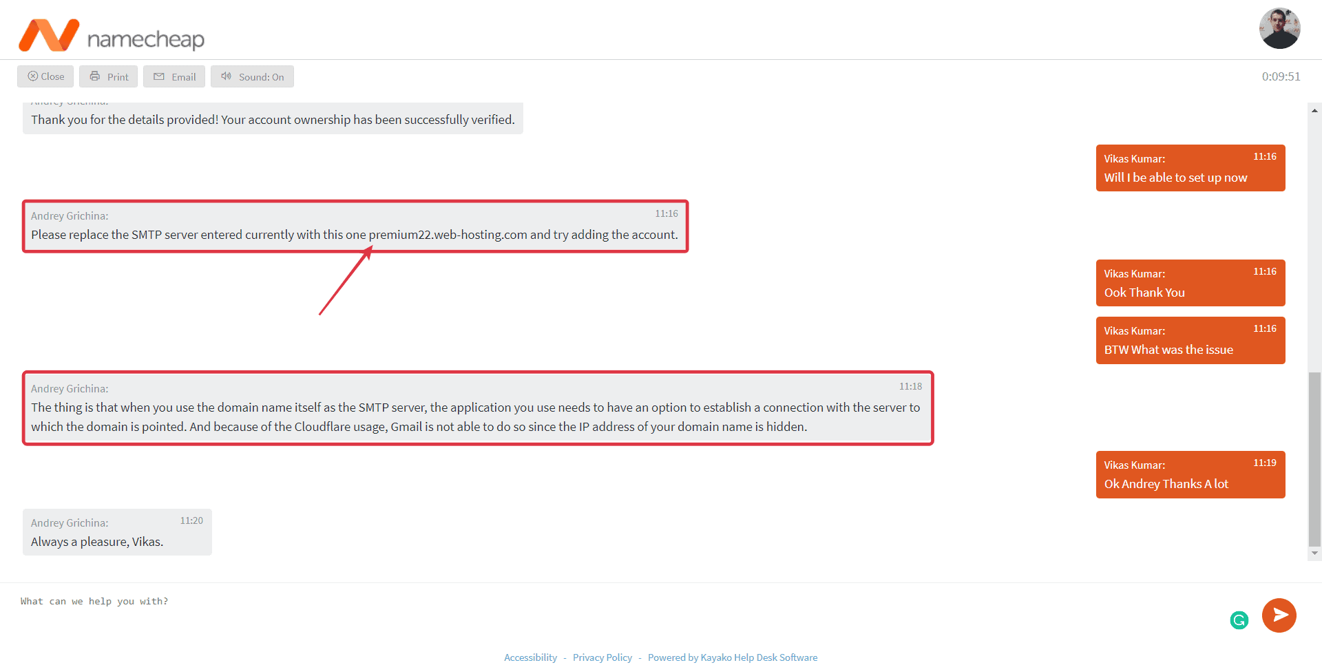 Namecheap Customer Support Explained Error