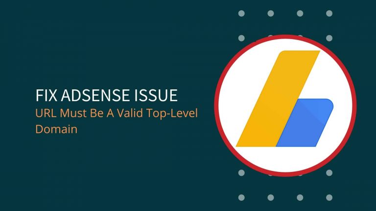 Fix URL Must Be A Valid Top Level Domain