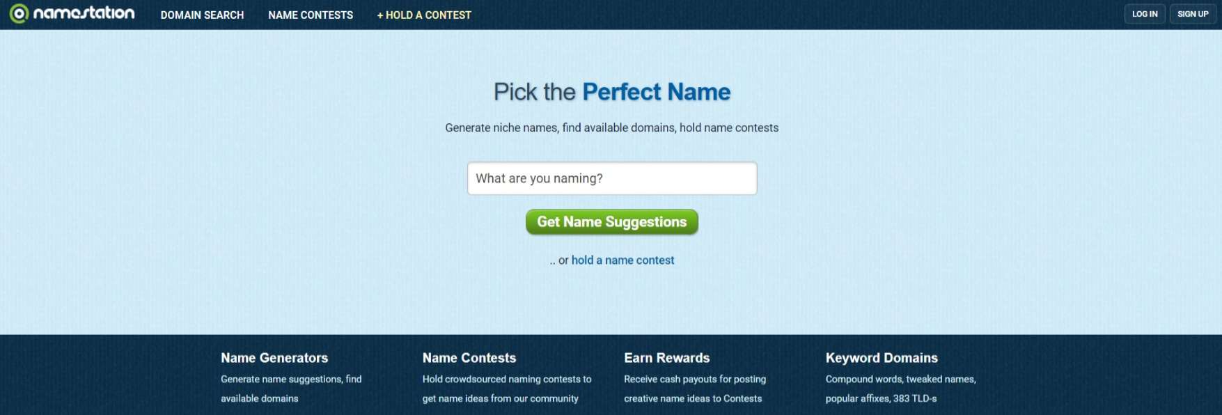 Name Station: Domain Name Generators, Domain Search, Crowdsourced Name Contests