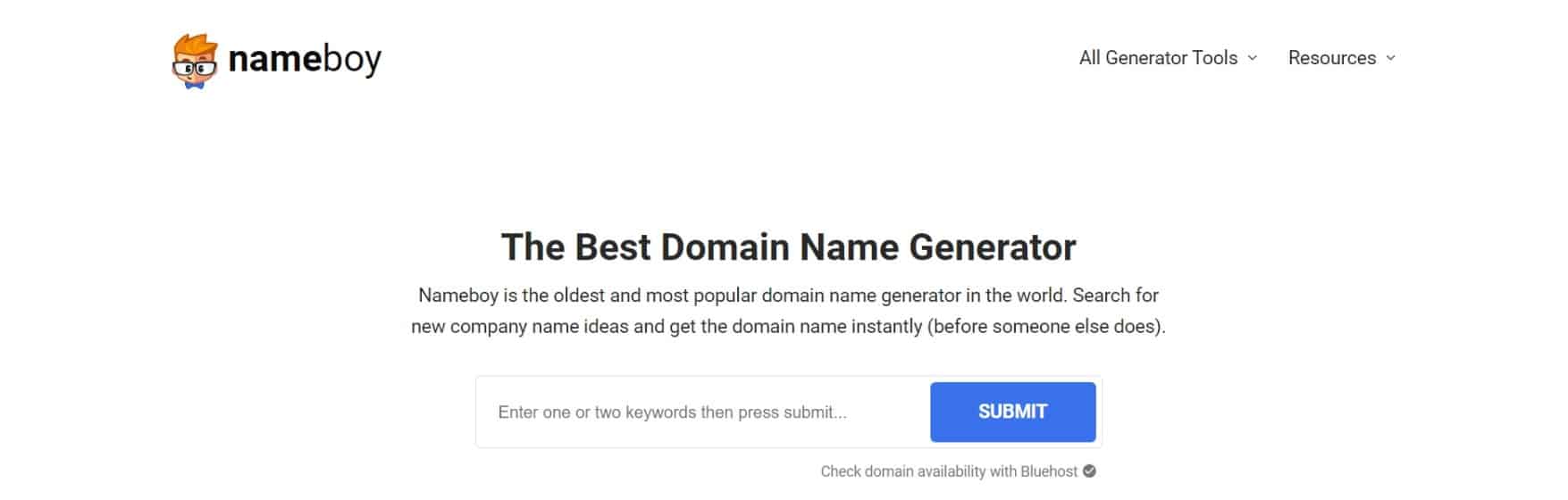 Nameboy: Best Free Domain Name Generator (Get Instant Ideas)