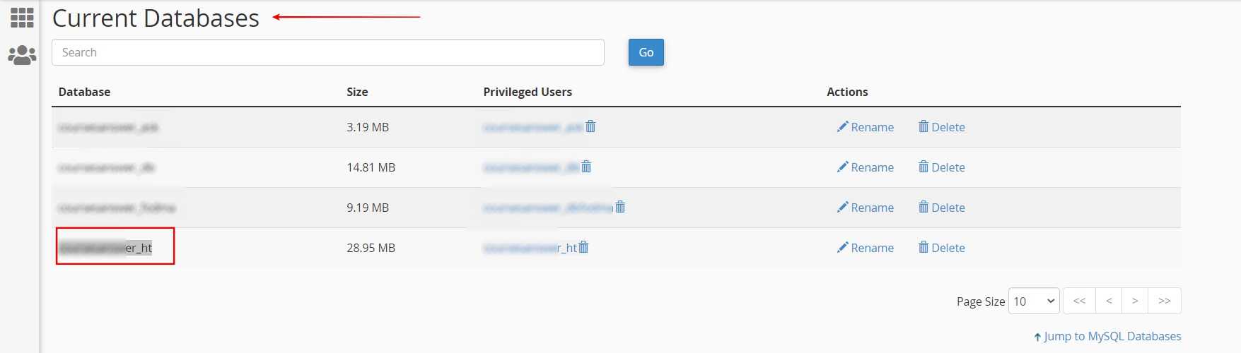 Copy DB_NAME