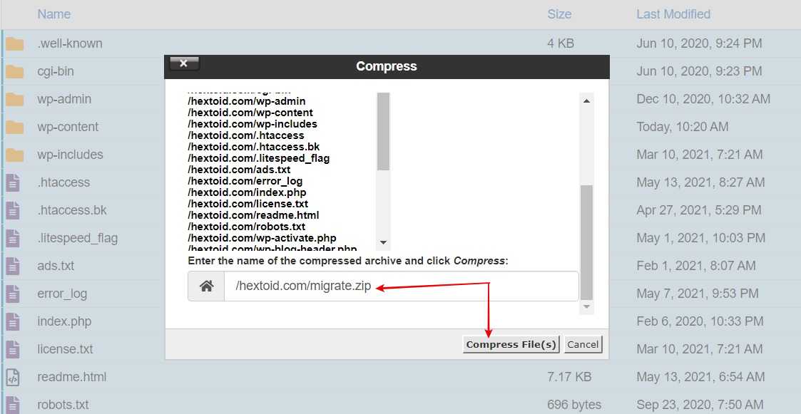 Choose Zip Archieve > Rename with extension .zip > Compress File(s)