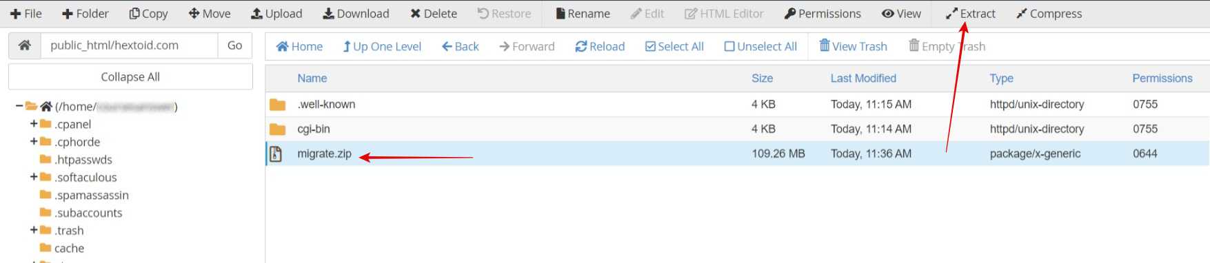 Right-click > Extract