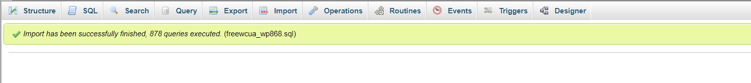 sql File Successfully Uploaded